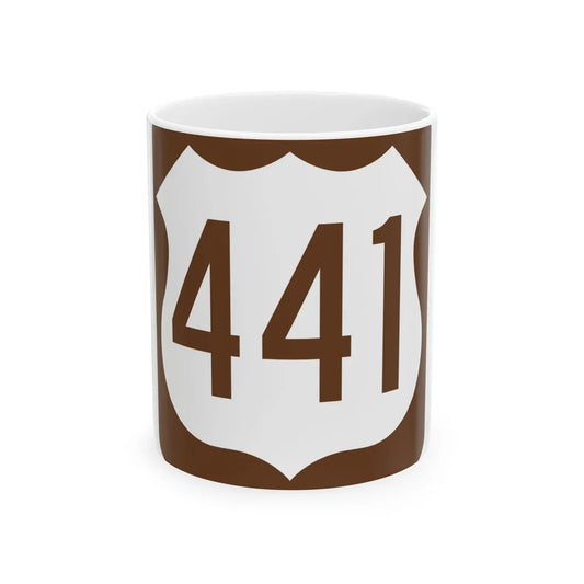 US 441 FL reversed (Florida) (Road Sign) White Coffee Mug 11oz - Go Mug Yourself
