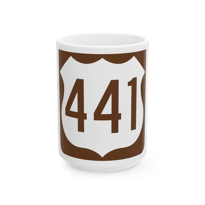 US 441 FL reversed (Florida) (Road Sign) White Coffee Mug 15oz - Go Mug Yourself
