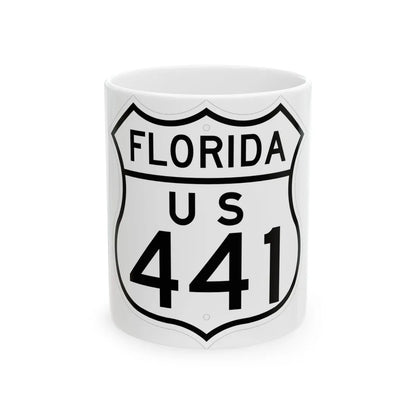 US 441 Florida 1948 (Florida) (Road Sign) White Coffee Mug 11oz - Go Mug Yourself