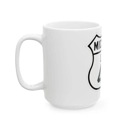 US 45 Michigan 1926 (Michigan) (Road Sign) White Coffee Mug - Go Mug Yourself