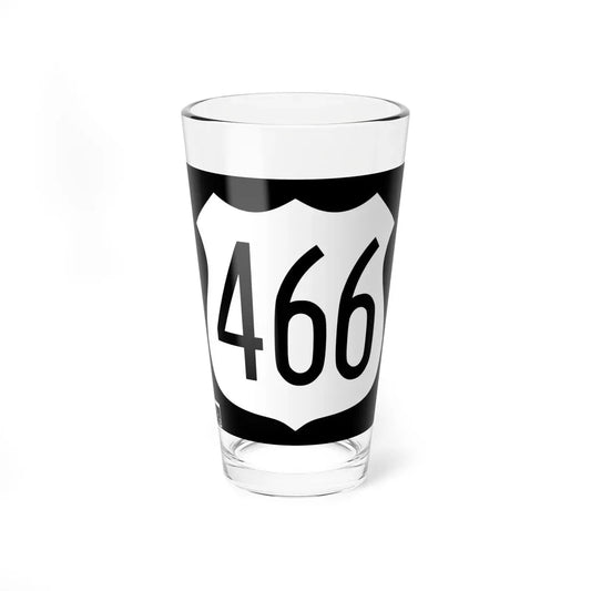 US 466 1963 AZ (Arizona) (Road Sign) Pint Glass 16oz 16oz - Go Mug Yourself