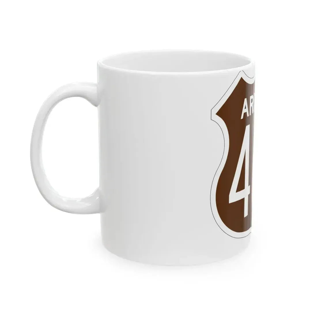 US 466 Arizona 1956 East (Arizona) (Road Sign) White Coffee Mug - Go Mug Yourself