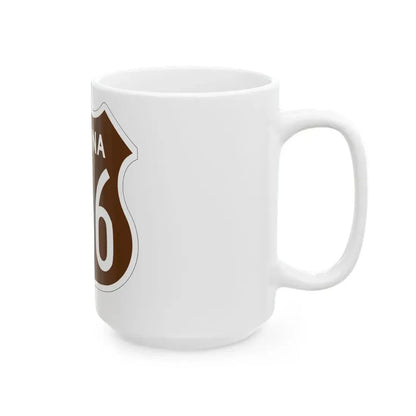 US 466 Arizona 1956 East (Arizona) (Road Sign) White Coffee Mug - Go Mug Yourself