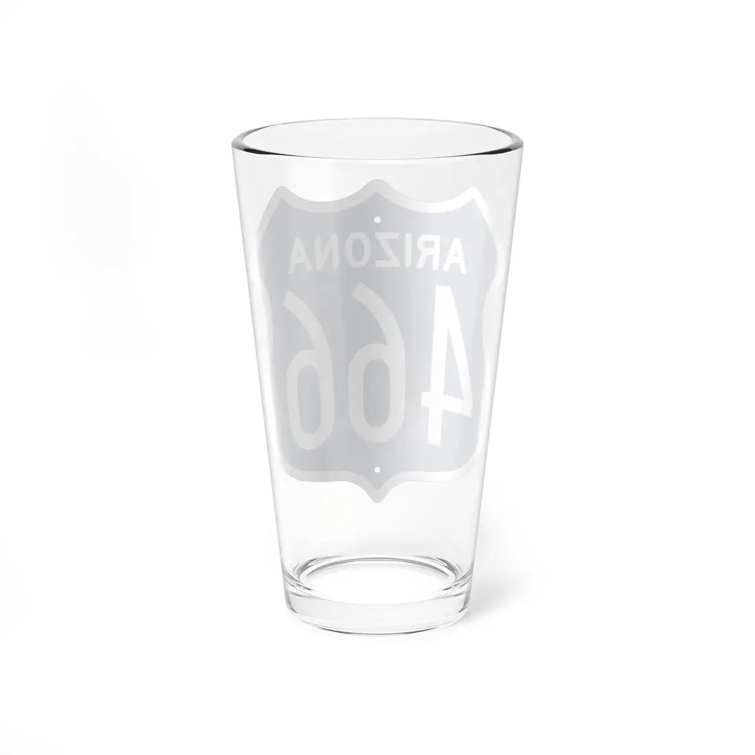US 466 Arizona 1956 West (Arizona) (Road Sign) Pint Glass 16oz - Go Mug Yourself