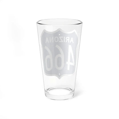 US 466 Arizona 1956 West (Arizona) (Road Sign) Pint Glass 16oz - Go Mug Yourself