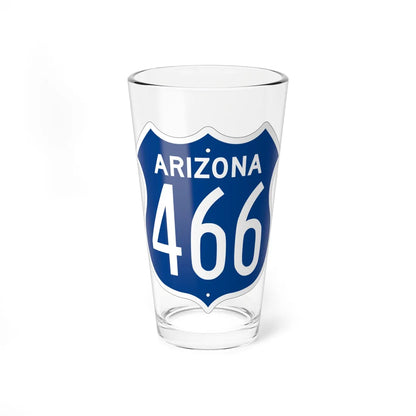 US 466 Arizona 1956 West (Arizona) (Road Sign) Pint Glss 16oz 16oz - Go Mug Yourself