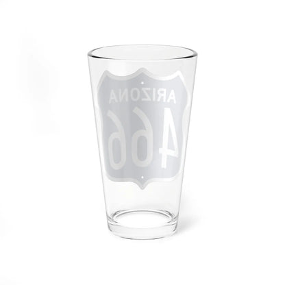 US 466 Arizona 1956 West (Arizona) (Road Sign) Pint Glss 16oz - Go Mug Yourself