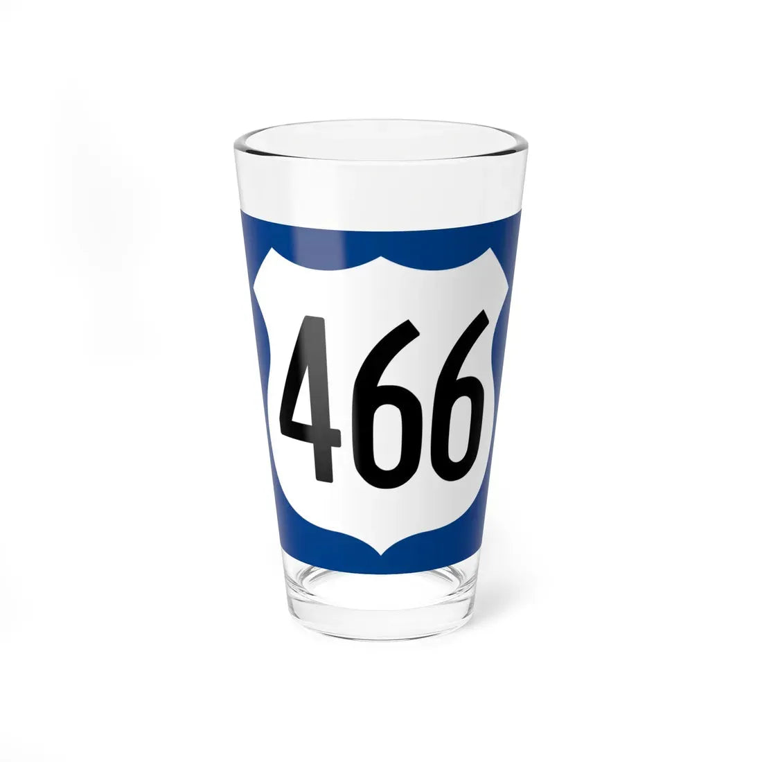 US 466 AZ 1960 west (Arizona) (Road Sign) Pint Glass 16oz 16oz - Go Mug Yourself