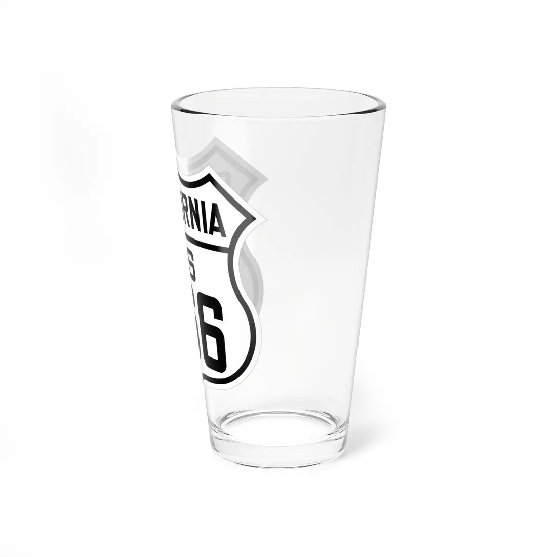 US 466 California 1926 (California) (Road Sign) Pint Glss 16oz - Go Mug Yourself