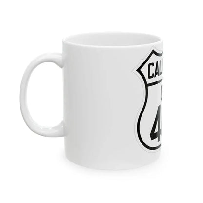 US 466 California 1926 (California) (Road Sign) White Coffee Mug - Go Mug Yourself