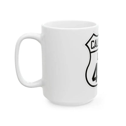 US 466 California 1926 (California) (Road Sign) White Coffee Mug - Go Mug Yourself