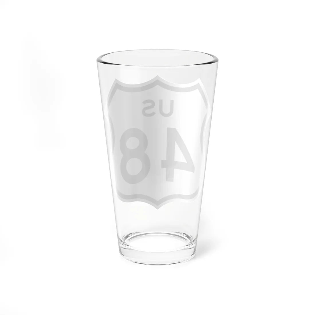 US 48 1961 cutout (California) (Road Sign) Pint Glass 16oz - Go Mug Yourself