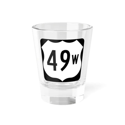 US 49W (Mississippi) (Road Sign) Shot Glass 1.5oz 1.5oz - Go Mug Yourself