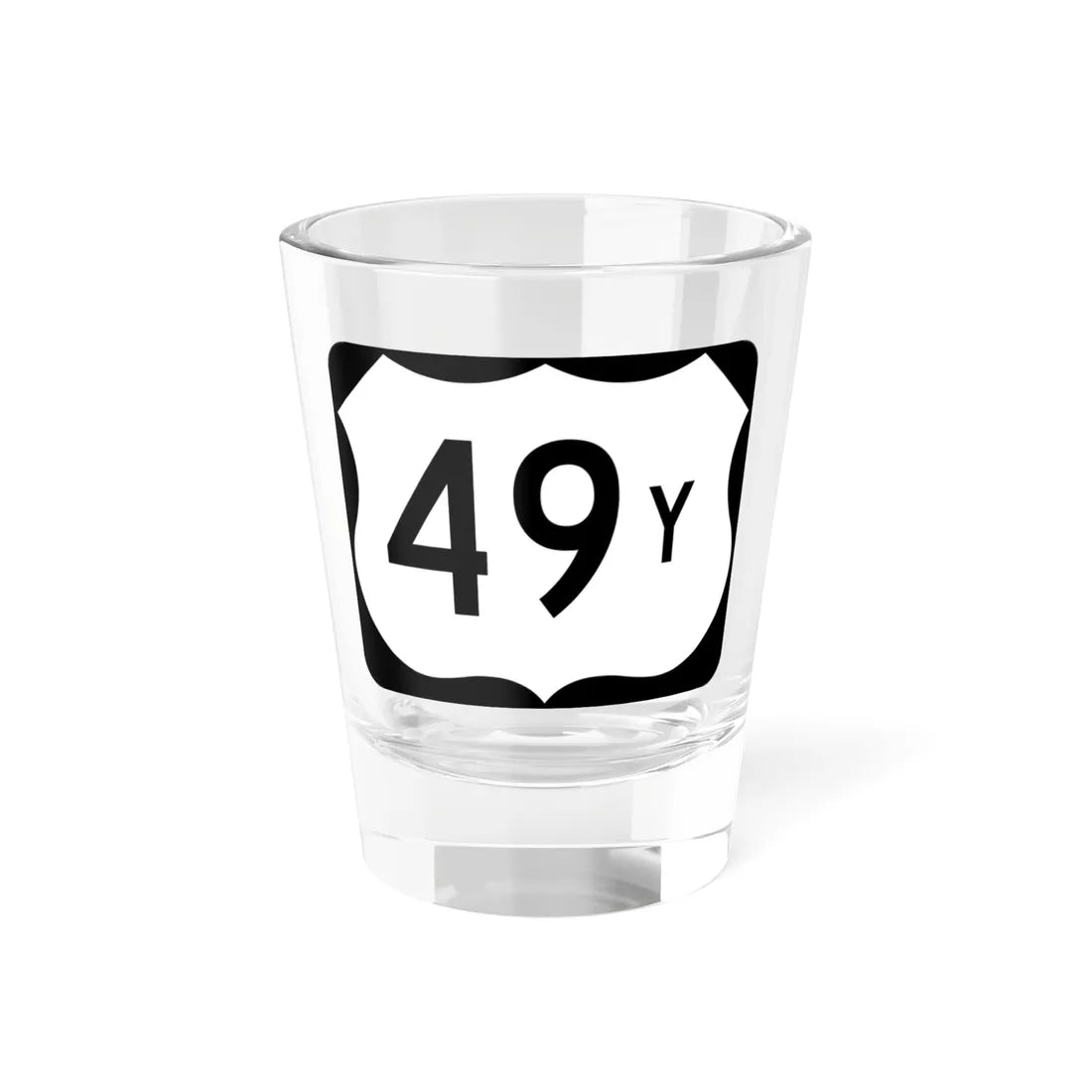 US 49Y (Arkansas) (Road Sign) Shot Glass 1.5oz 1.5oz - Go Mug Yourself
