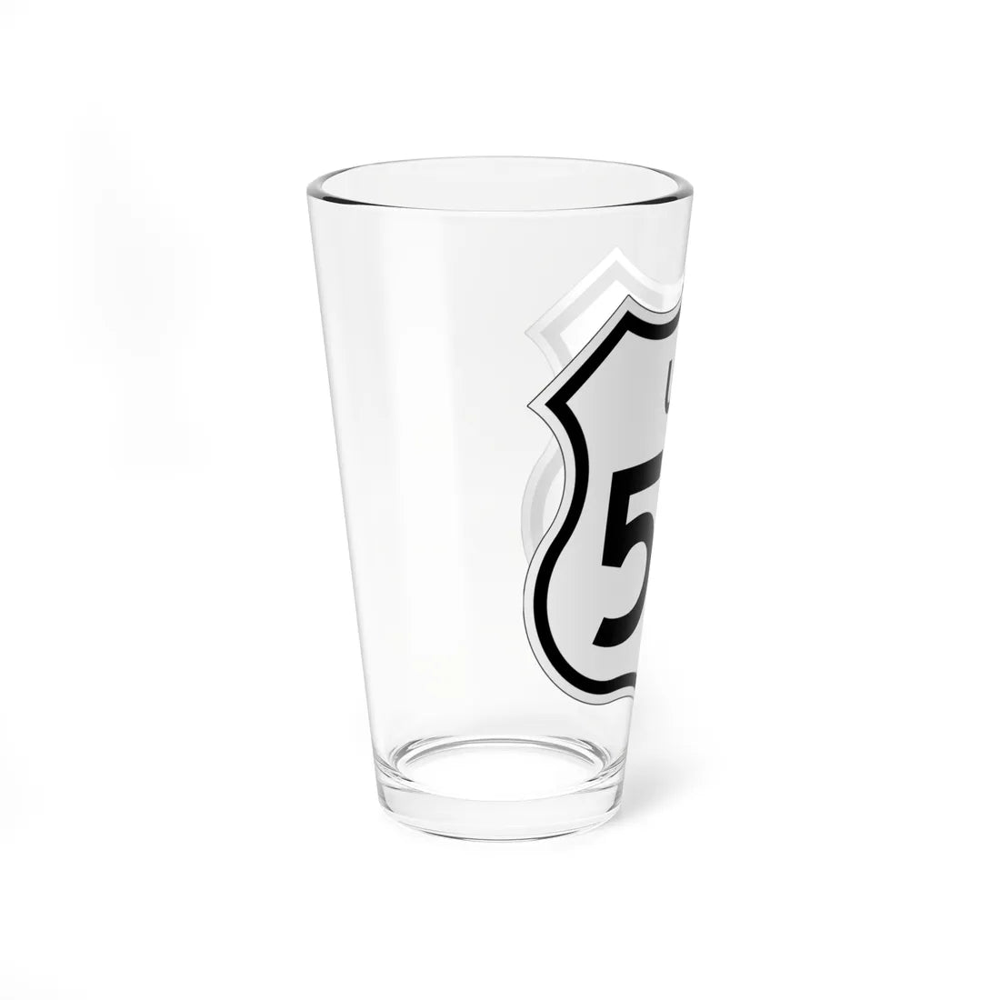 US 50 1961 cutout (California) (Road Sign) Pint Glass 16oz - Go Mug Yourself