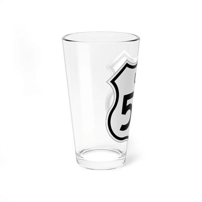 US 50 1961 cutout (California) (Road Sign) Pint Glass 16oz - Go Mug Yourself