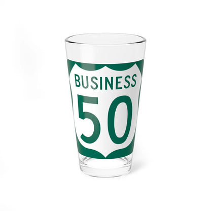 US 50 Business MD (Maryland) (Road Sign) Pint Glss 16oz 16oz - Go Mug Yourself