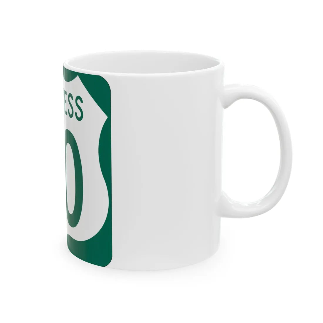 US 50 Business MD (Maryland) (Road Sign) White Coffee Mug - Go Mug Yourself