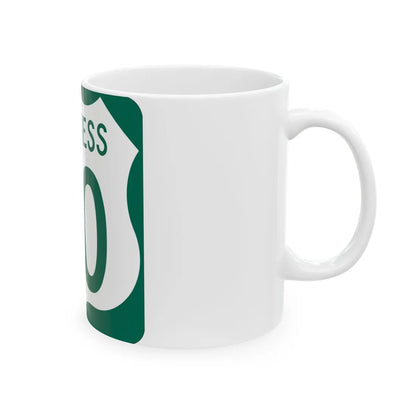 US 50 Business MD (Maryland) (Road Sign) White Coffee Mug - Go Mug Yourself