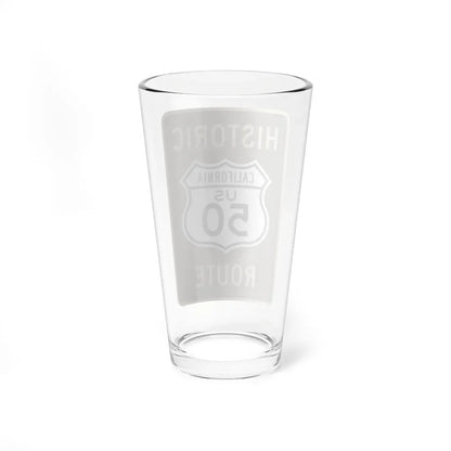 US 50 CA historic (California) (Road Sign) Pint Glass 16oz - Go Mug Yourself
