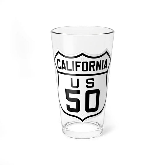 US 50 California 1926 (California) (Road Sign) Pint Glass 16oz 16oz - Go Mug Yourself