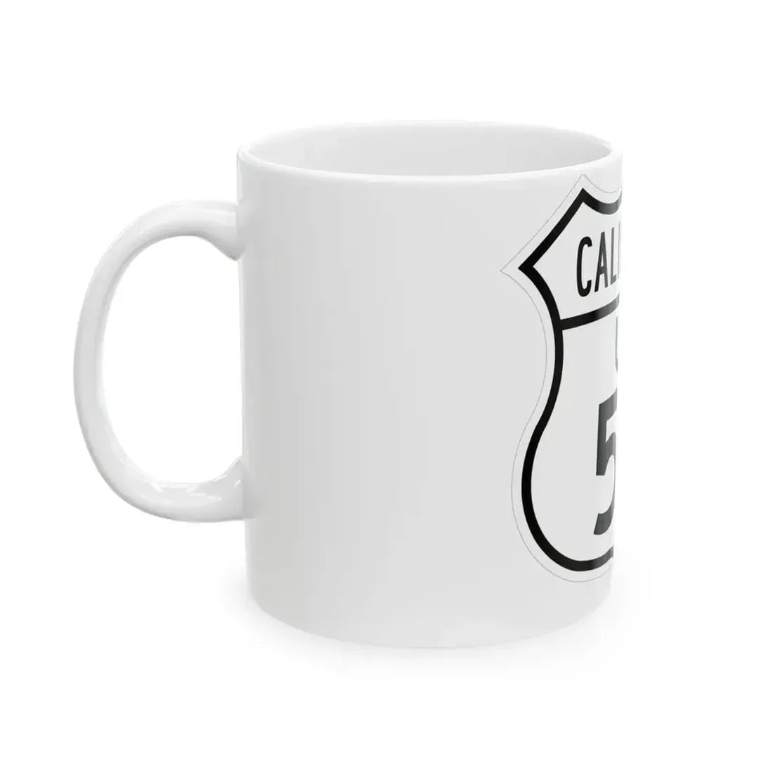US 50 California 1948 (California) (Road Sign) White Coffee Mug - Go Mug Yourself