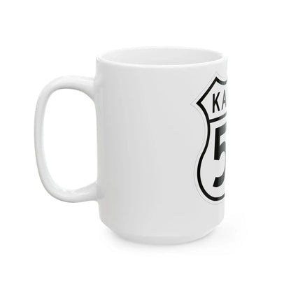 US 50 Kansas 1962 (Kansas) (Road Sign) White Coffee Mug - Go Mug Yourself