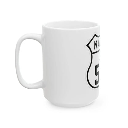 US 50S Kansas 1926 (Kansas) (Road Sign) White Coffee Mug - Go Mug Yourself