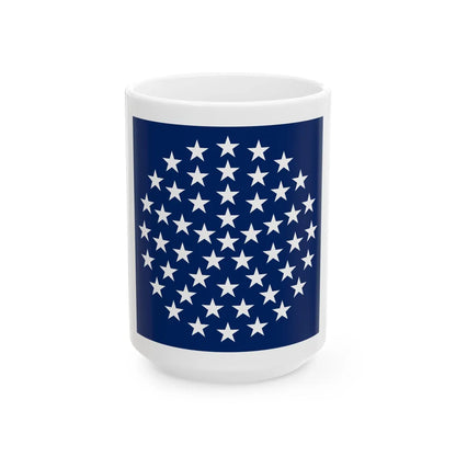 US 51-stars (United States) White Coffee Mug 15oz - Go Mug Yourself