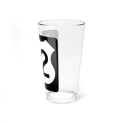 US 52 IA (Iowa) (Road Sign) Pint Glass 16oz - Go Mug Yourself