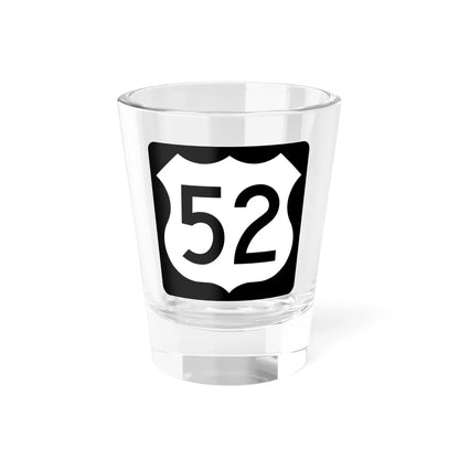 US 52 IA (Iowa) (Road Sign) Shot Glass 1.5oz 1.5oz - Go Mug Yourself