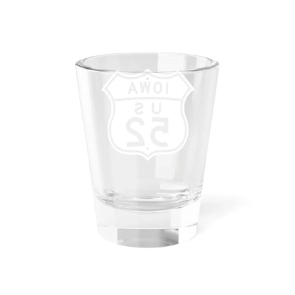 US 52 Iowa 1948 (Iowa) (Road Sign) Shot Glass 1.5oz - Go Mug Yourself