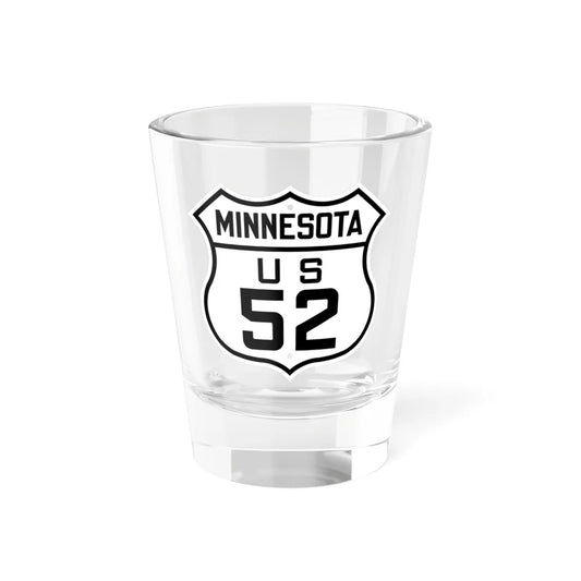 US 52 Minnesota 1926 (Minnesota) (Road Sign) Shot Glass 1.5oz 1.5oz - Go Mug Yourself
