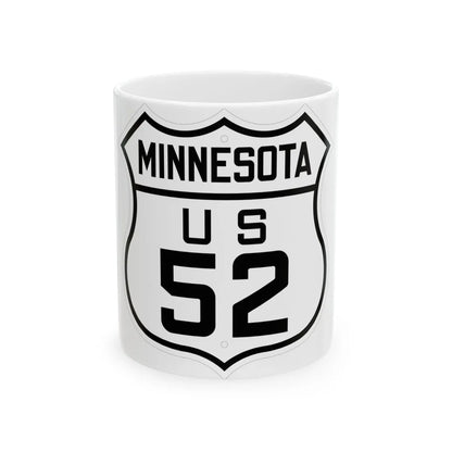 US 52 Minnesota 1926 (Minnesota) (Road Sign) White Coffee Mug 11oz - Go Mug Yourself
