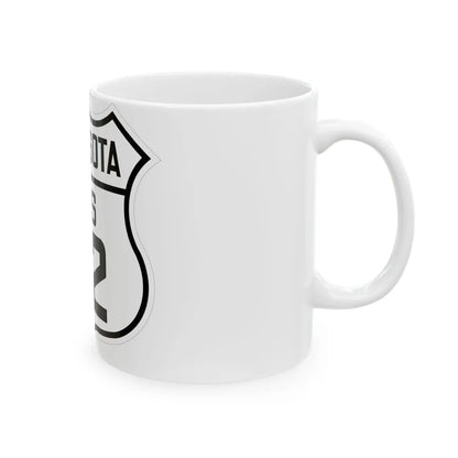 US 52 Minnesota 1926 (Minnesota) (Road Sign) White Coffee Mug - Go Mug Yourself