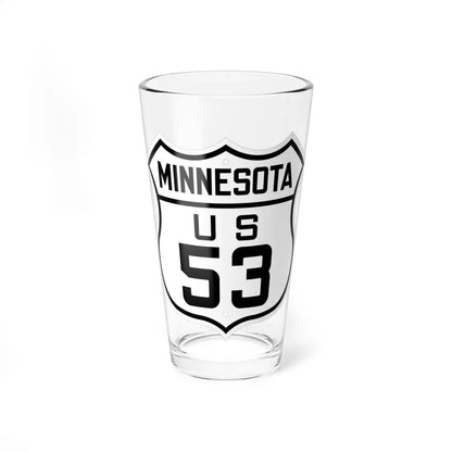 US 53 Minnesota 1926 (Minnesota) (Road Sign) Pint Glass 16oz 16oz - Go Mug Yourself