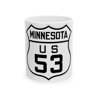 US 53 Minnesota 1926 (Minnesota) (Road Sign) White Coffee Mug 11oz - Go Mug Yourself