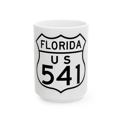 US 541 Florida 1948 (Florida) (Road Sign) White Coffee Mug 15oz - Go Mug Yourself