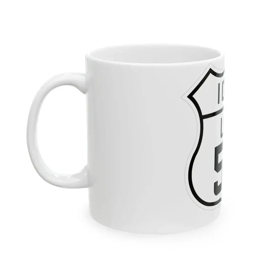US 55 Iowa 1926 (Iowa) (Road Sign) White Coffee Mug - Go Mug Yourself