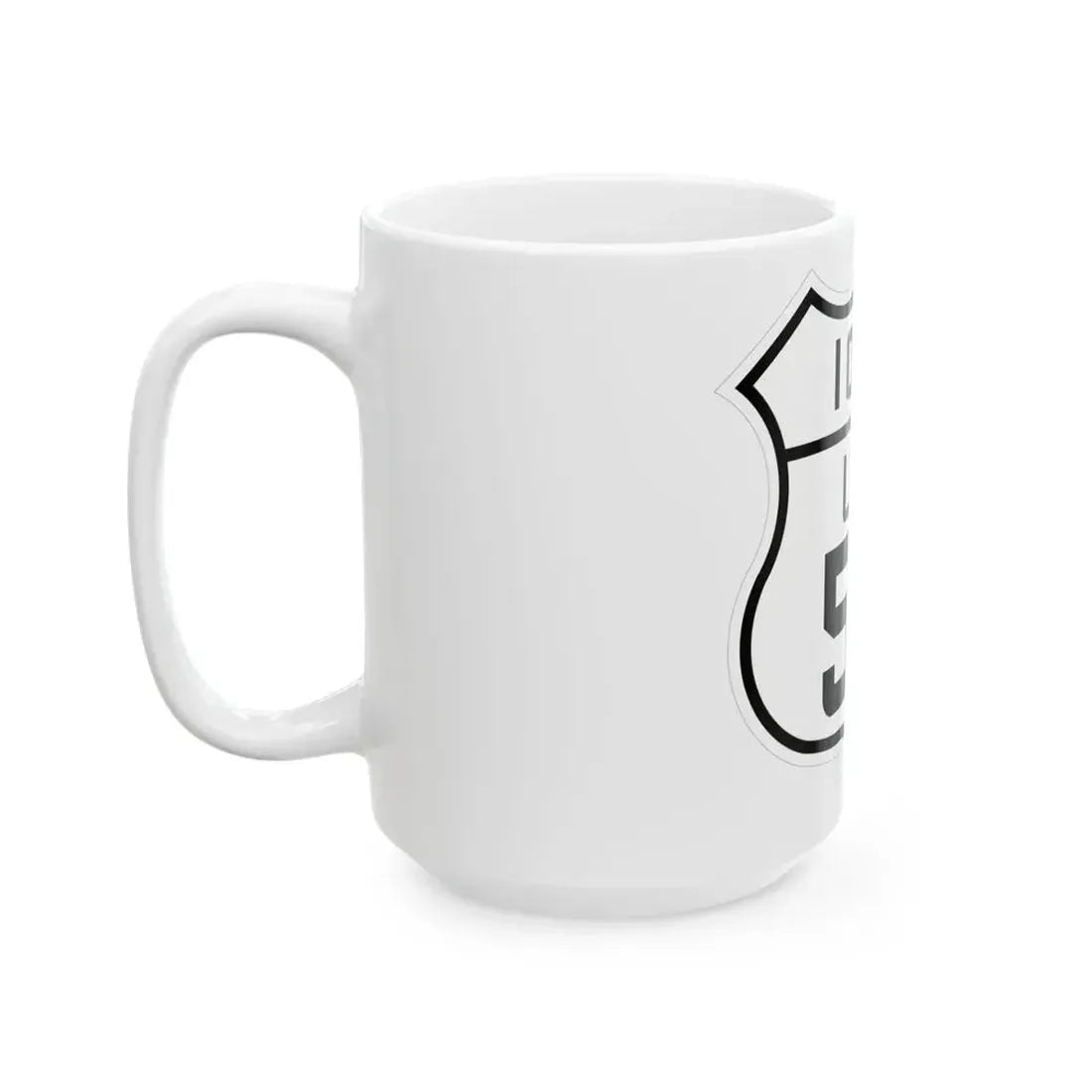 US 55 Iowa 1926 (Iowa) (Road Sign) White Coffee Mug - Go Mug Yourself