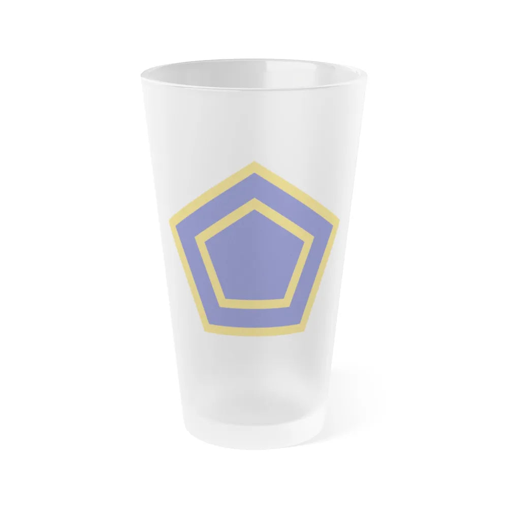 US 55th Infantry Division (U.S. Army) Frosted Pint Glass 16oz-Go Mug Yourself