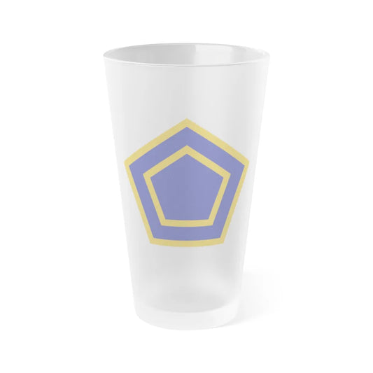 US 55th Infantry Division (U.S. Army) Frosted Pint Glass 16oz-Go Mug Yourself