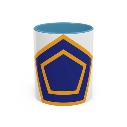 US 55th Infantry Division (U.S. Army) Accent Coffee Mug 11oz Light Blue - Go Mug Yourself