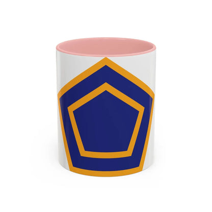 US 55th Infantry Division (U.S. Army) Accent Coffee Mug 11oz Pink - Go Mug Yourself