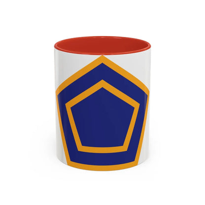 US 55th Infantry Division (U.S. Army) Accent Coffee Mug 11oz Red - Go Mug Yourself