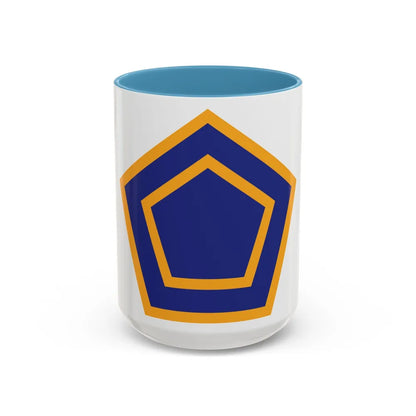 US 55th Infantry Division (U.S. Army) Accent Coffee Mug 15oz Light Blue - Go Mug Yourself