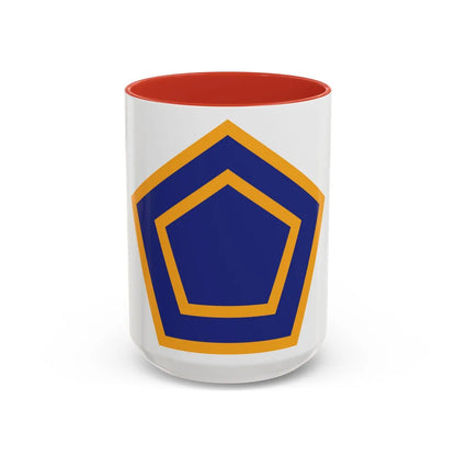 US 55th Infantry Division (U.S. Army) Accent Coffee Mug 15oz Red - Go Mug Yourself