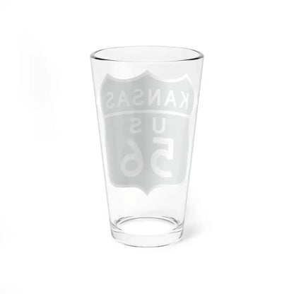 US 56 Kansas 1948 (Kansas) (Road Sign) Pint Glass 16oz - Go Mug Yourself