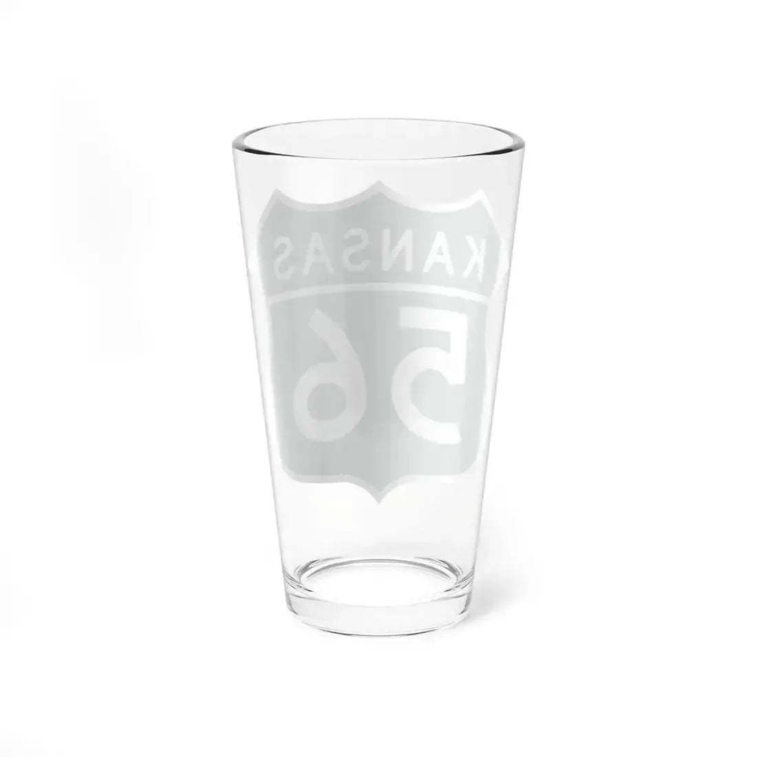 US 56 Kansas 1962 (Kansas) (Road Sign) Pint Glass 16oz - Go Mug Yourself