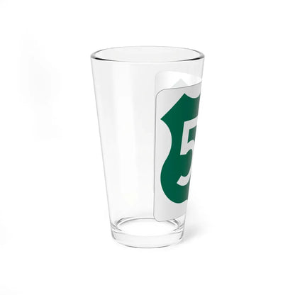 US 56 KS 1948 (Kansas) (Road Sign) Pint Glass 16oz - Go Mug Yourself